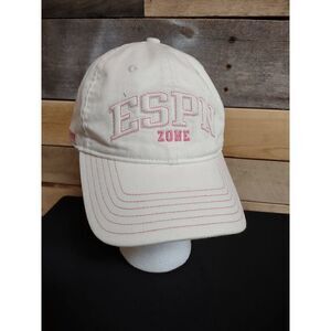 ESPN Zone Baltimore White Baseball Cap with Pink Writing - Adjustable